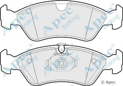 APEC BRAKING pad1031 -  Комплект тормозных колодок, дисковый тормоз